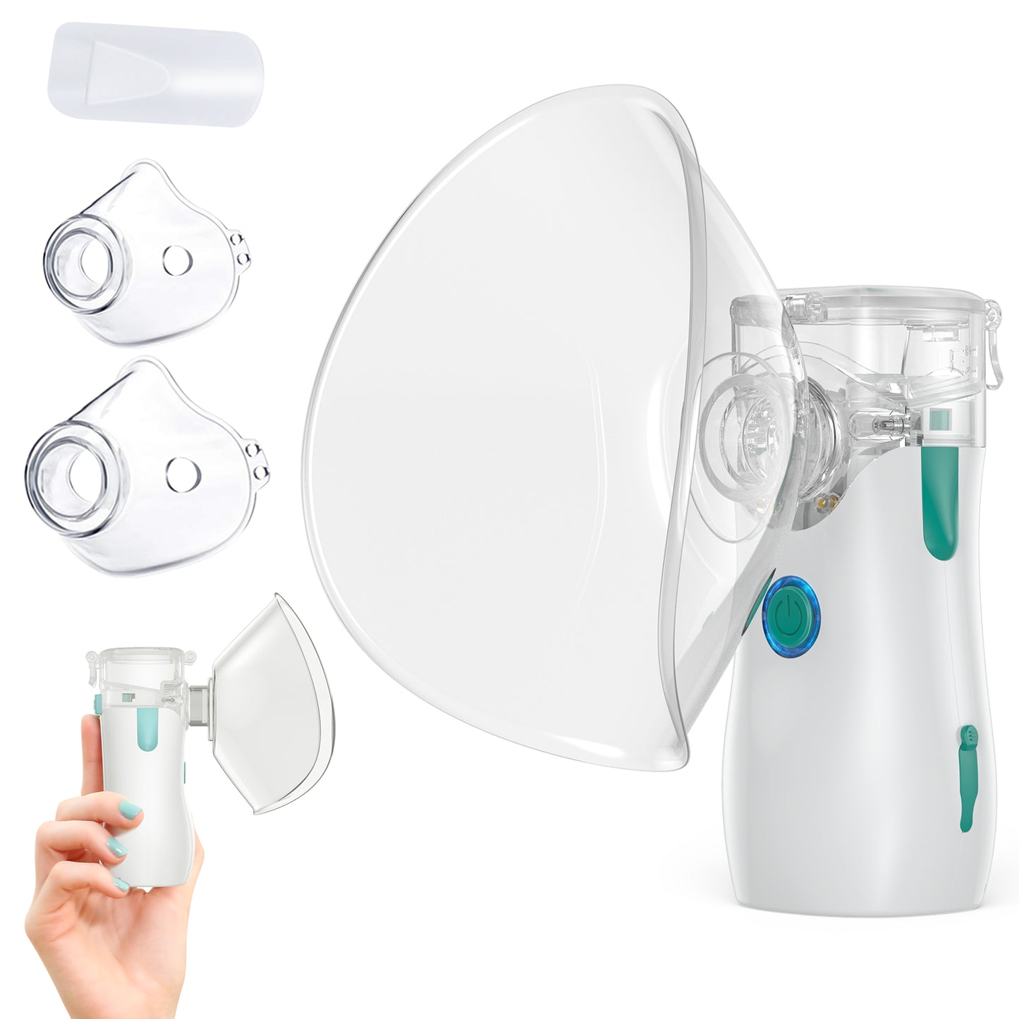 AEE Nebulizer Machine for Kids and Adults, Portable Nebulizer, Ultrasonic Mesh Nebulizer for Respiratory Treatment, Smartinhaler for Travel and Home Use